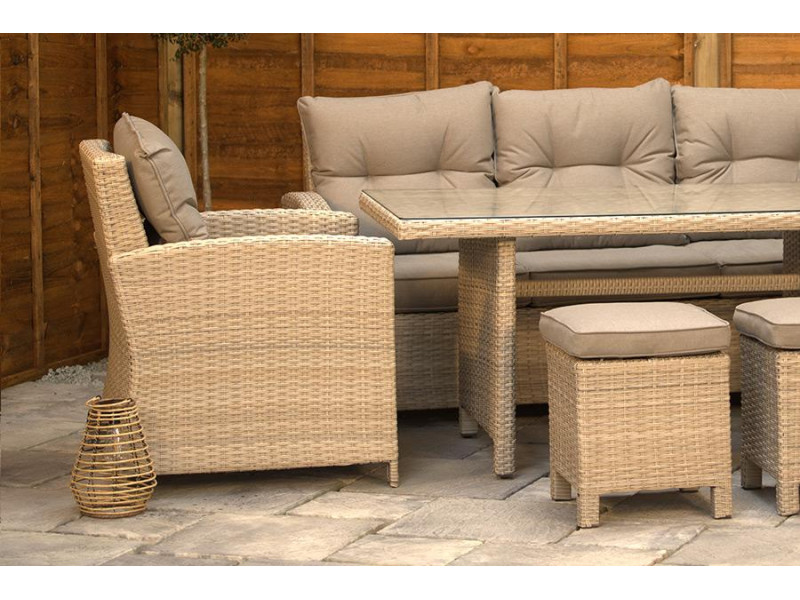 Sarasota Sarasota Modular Lounge Dining Set Natural 1467